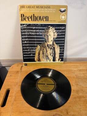 The Great Musicians No. 1: Beethoven (Part One) 10-inch Vinyl LP and Study Magaz
